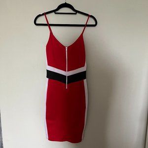 racer zipper front dress
